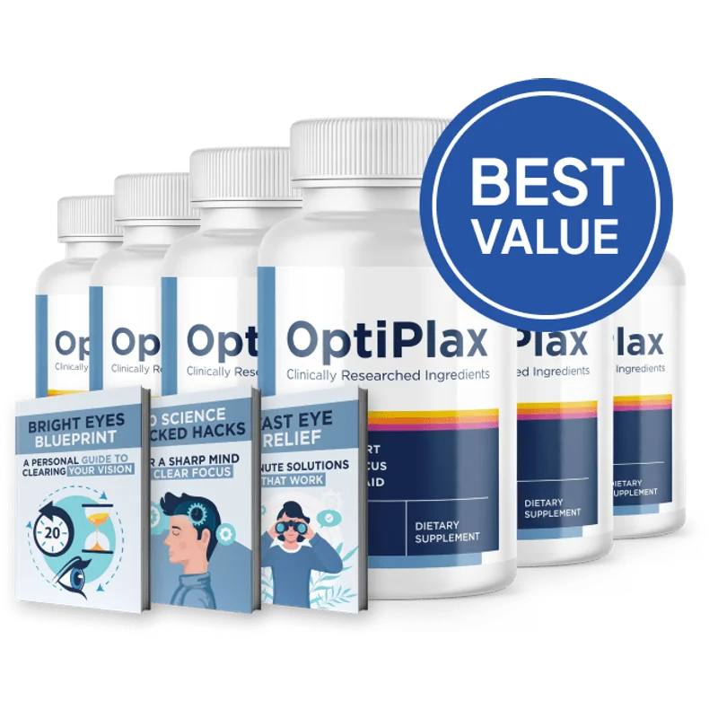 OptiPlax Eye Health Support — 6 Bottle / 180 Day Pack